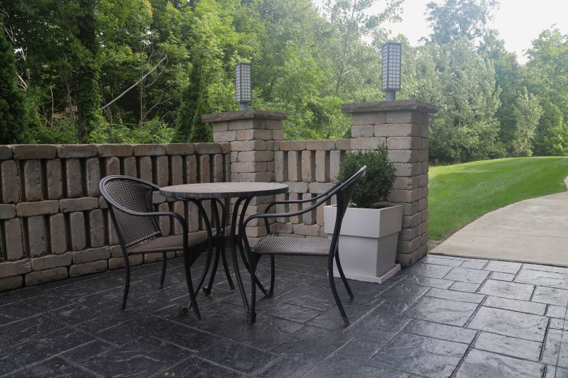 Stamped Concrete Patio Installation - Naples