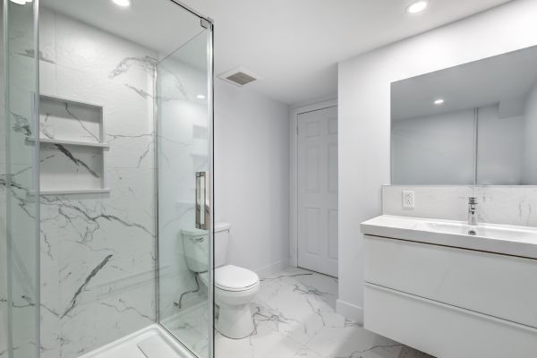 Basement Bathroom Construction