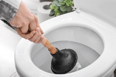 Remove the Source of a Clog, Such as Foreign Objects, Sanitary Products, and Too Much Toilet Paper!